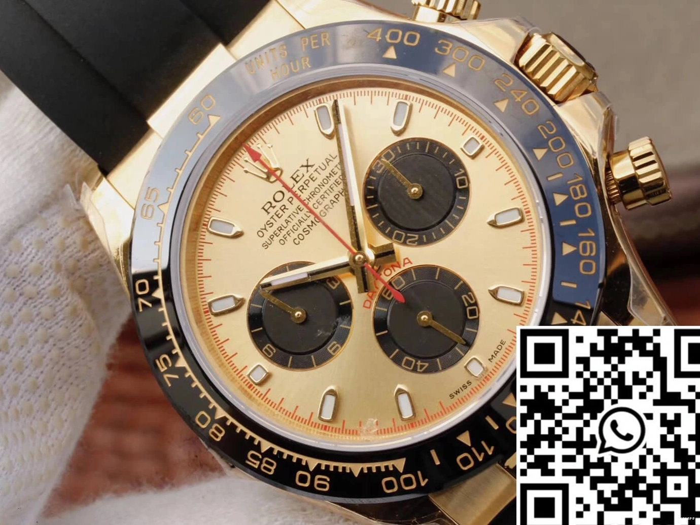 Cosmograph Gold Yellow JH Black Chronograph 116518ln V6 Daytona Rolex Factory 0415